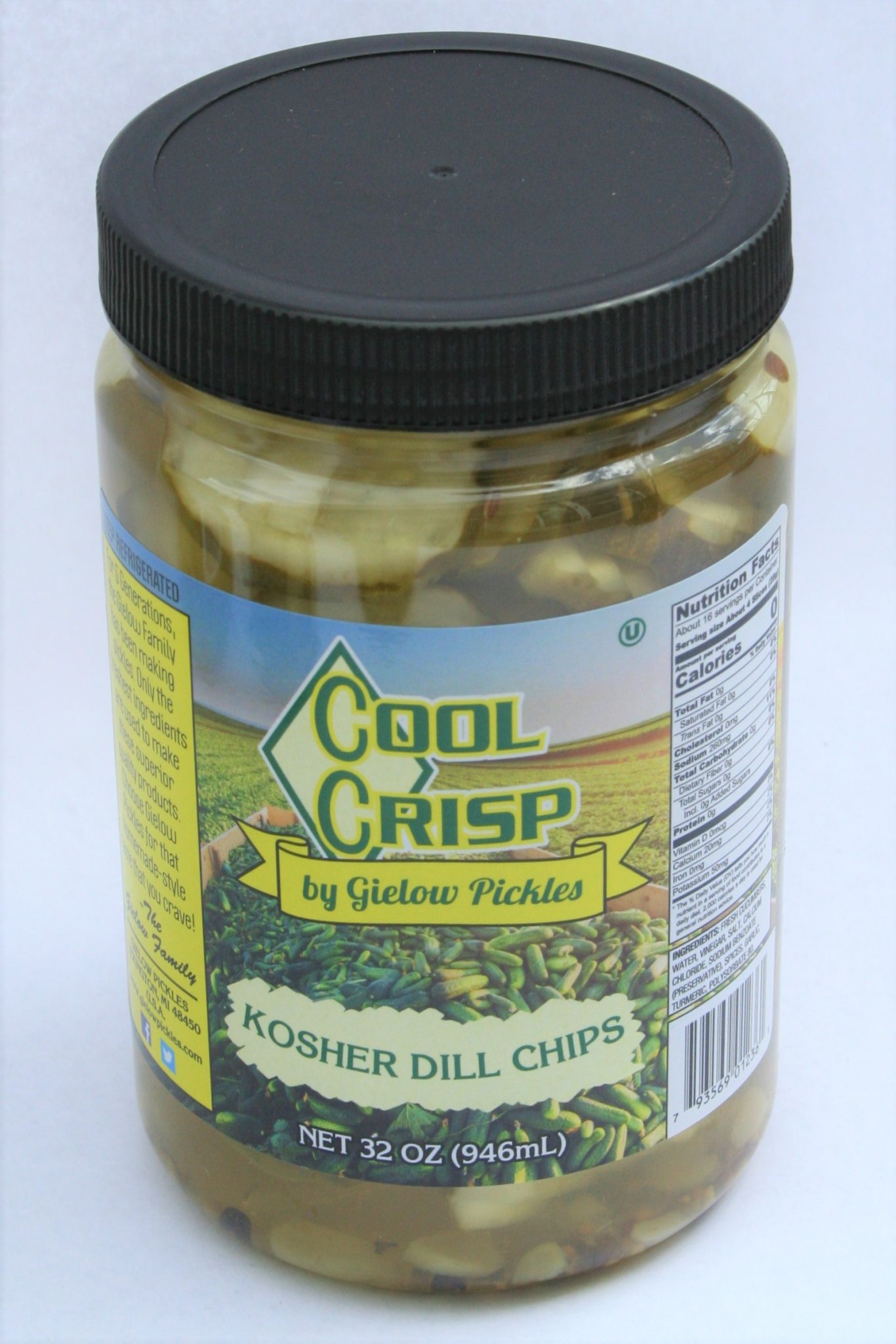 Kosher Dill Chips Gielow Pickles