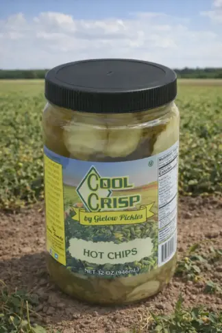 Hot Chips container in field.