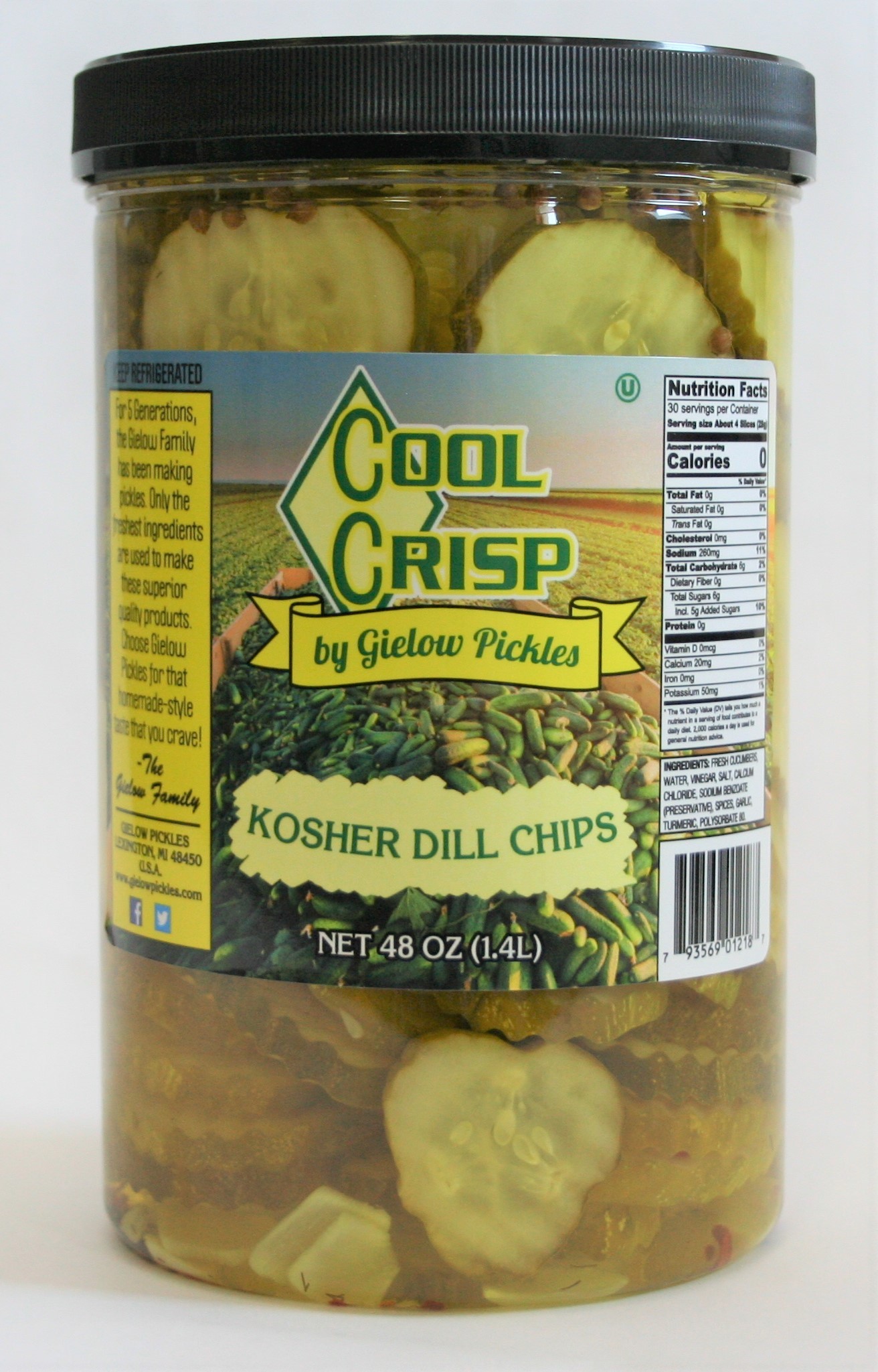 Kosher Dill Chips Gielow Pickles