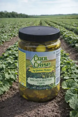 Bread and Butter container in a field.